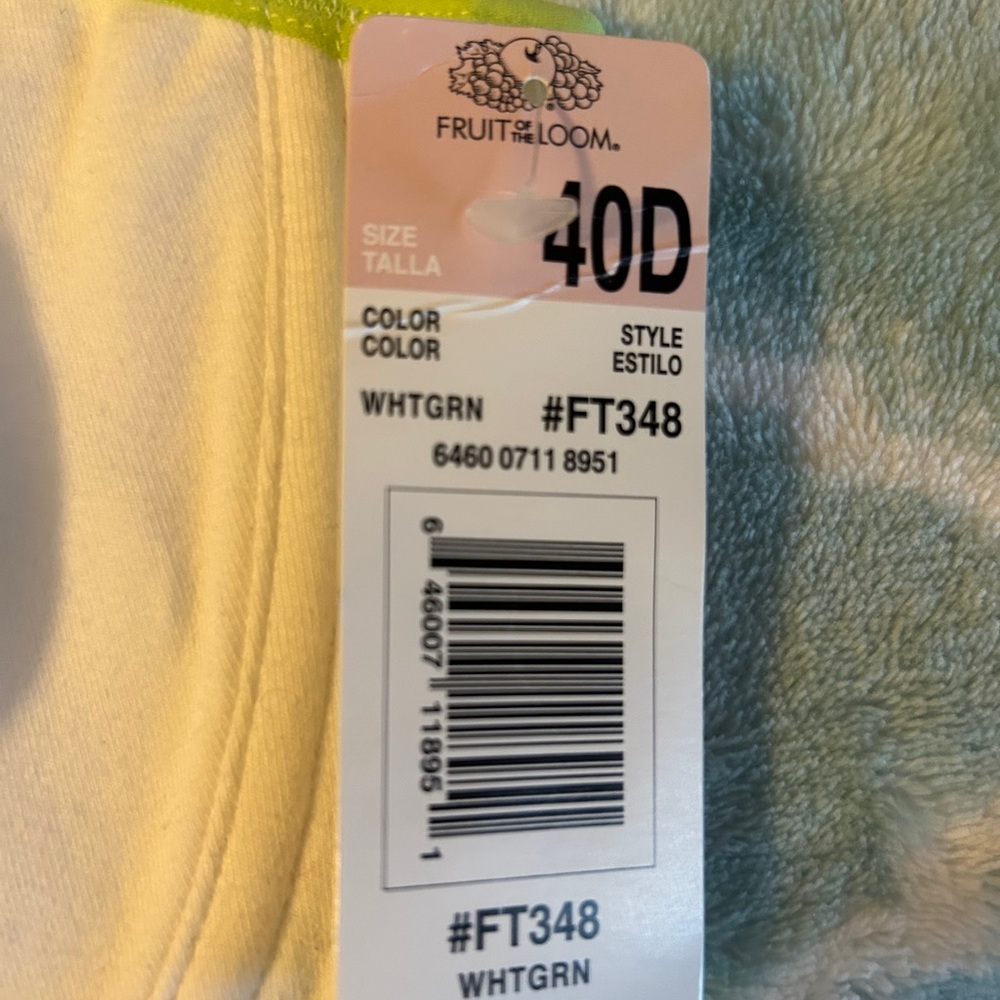 Fruit of the Loom cotton underwire bra, 40D, NWT - Picture 3 of 4